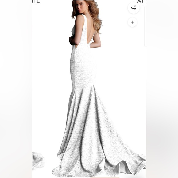 NWT JOVANI 47075 Elegant Sleeveless Pink Evening Gown Size 8 - Picture 5 of 17